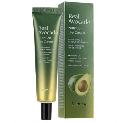 Питательный крем для области вокруг глаз с экстрактом авокадо FarmStay Real Avocado Nutrition Eye Cream