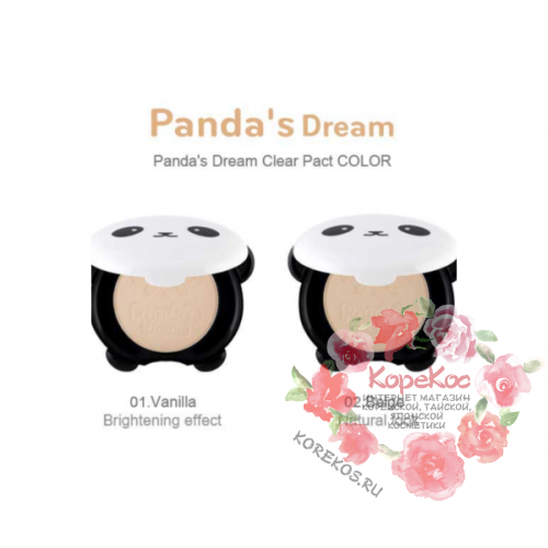 Пудра компактная матирующая PANDA'S DREAM CLEAR PACT