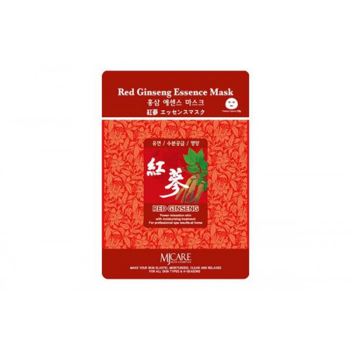 Маска тканевая красный женьшень Red Ginseng Essence Mask