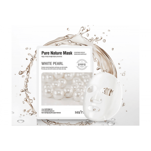 Маска для лица тканевая Secriss Pure Nature Mask Pack- White pearl