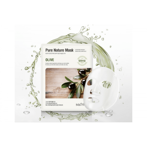 Маска для лица тканевая Secriss Pure Nature Mask Pack-Olive