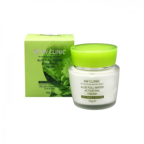 Увлажняющий крем с экстрактом алоэ 3W Clinic Aloe Full Water Activating Cream