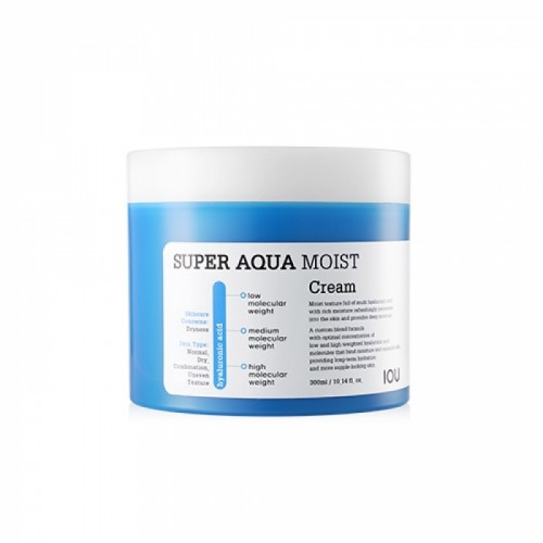 Крем для лица увлажняющий с гиалуроновой кислотой IOU Super Aqua Moist Cream
