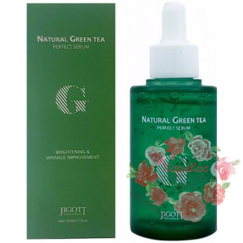 Сыворотка для лица с экстрактом зеленого чая Jigott Natural Green Tea Perfect Serum