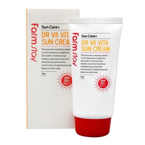  Крем для лица солнцезащитный витаминизированный FarmStay DR-V8 Vita Sun Cream