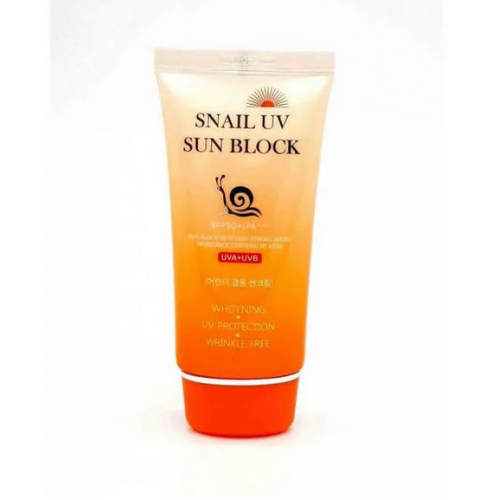 Солнцезащитный крем с улиточным муцином JIGOTT Snail Uv Sun Block Cream