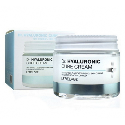 Крем для лица увлажняющий с гиалуроновой кислотой LEBELAGE Dr. HYALURONIC CURE CREAM