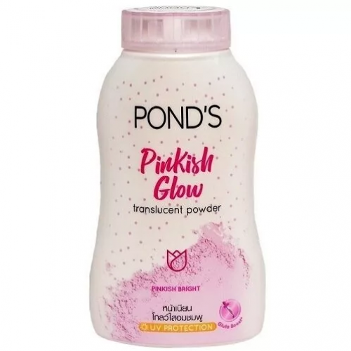 Минеральная рассыпчатая лёгкая матирующая пудра для лица Pinkish Bright Powder POND'S