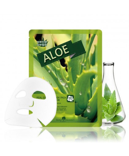Маска для лица тканевая алоэ Real Essence Aloe Mask Pack