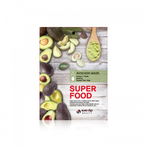 Маска для лица тканевая авокадо EYENLIP SUPER FOOD AVOCADO MASK