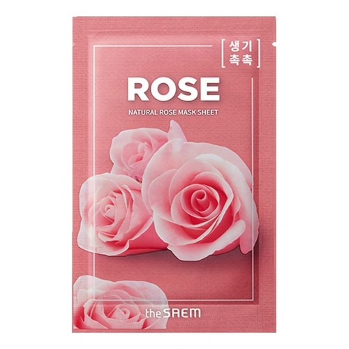 Маска тканевая с экстрактом розы Natural Rose Mask Sheet
