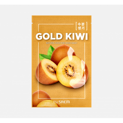 Маска тканевая с экстрактом киви Natural Gold Kiwi Mask Sheet