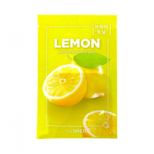 Маска тканевая с экстрактом лимона Natural Lemon Mask Sheet