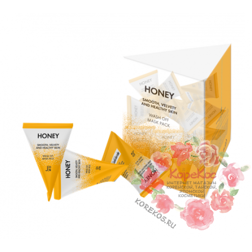 Смываемая маска с мёдом J: ON Honey Smooth Velvety and Healthy Skin Wash Off Mask Pack