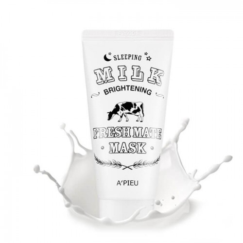 Маска для лица ночная A'PIEU Fresh Mate Milk mask (Brightening)