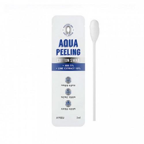 Палочки очищающие для лица с АНА-кислотами A'PIEU Aqua Peeling Cotton Swab (Mild) 