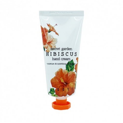 Крем для рук с экстрактом гибискуса Jigott Secret Garden Hibiscus Hand Cream 