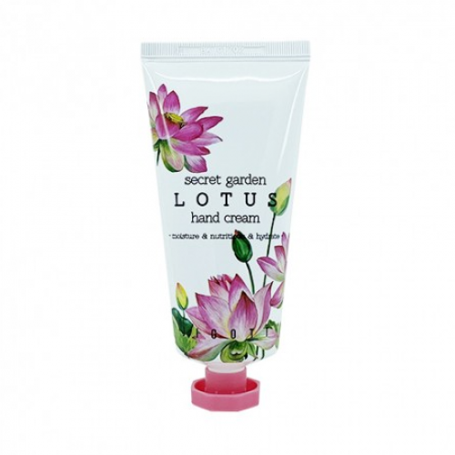 Крем для рук с экстрактом лотоса Jigott Secret Garden Lotus Hand Cream 