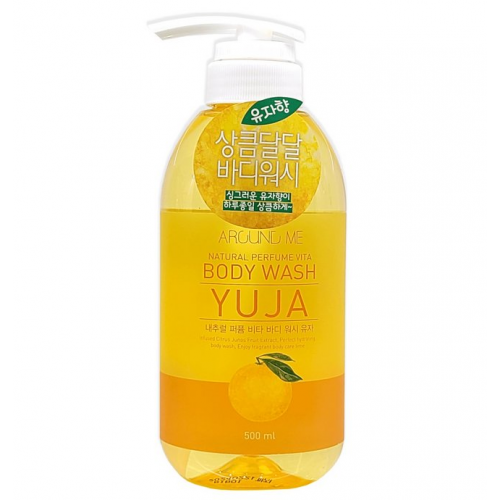 Гель для душа с экстрактом юдзу Around Me Natural Perfume Vita Body Wash Yuja