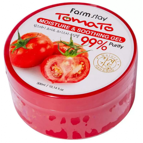  Гель увлажняющий успокаивающий с экстрактом томата FarmStay Tomato Moisture Soothing Gel