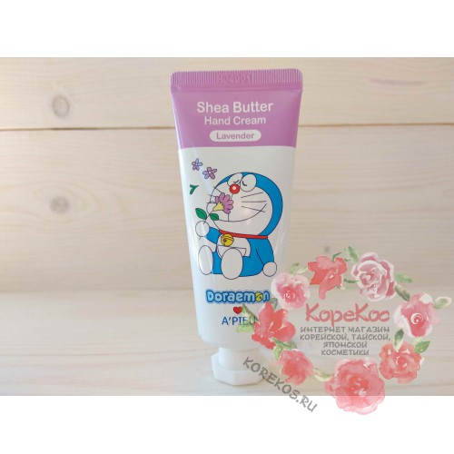 Крем для рук A'PIEU Shea Butter Hand Cream (Lavender) [Doraemon Edition] 