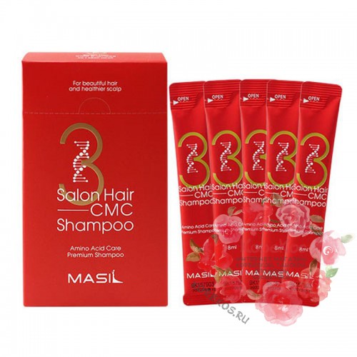 Восстанавливающий шампунь с аминокислотами MASIL 3SALON HAIR CMC SHAMPOO 8 мл 