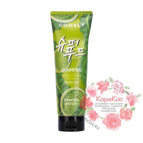 Шампунь с экстрактами водорослей и зеленого чая Матча для силы и блеска волос Seaweed Matcha Shampoo For Strength Shine