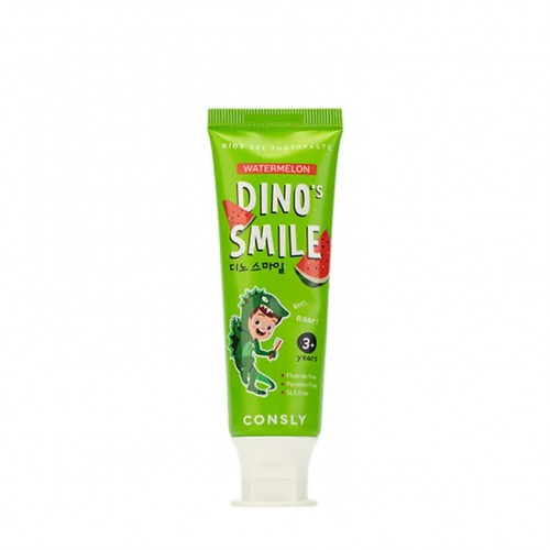 Паста зубная гелевая детская Consly Dino's Smile с ксилитом и вкусом арбуза 