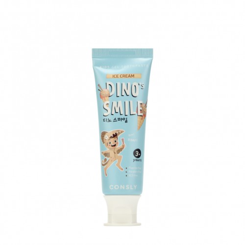   Паста зубная гелевая детская Consly Dino's Smile с ксилитом и вкусом пломбира
